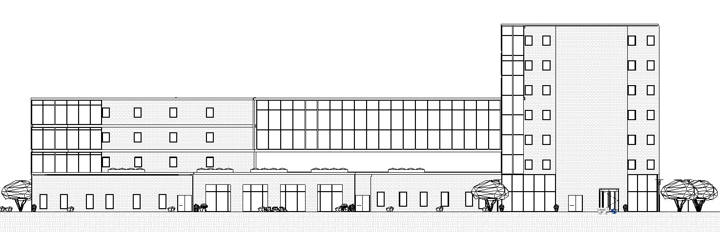 North section architectural drawing.